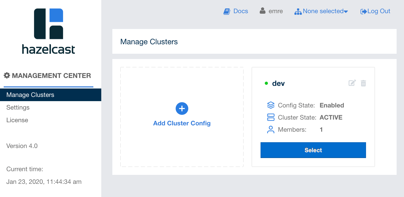 Cluster Configuration Added