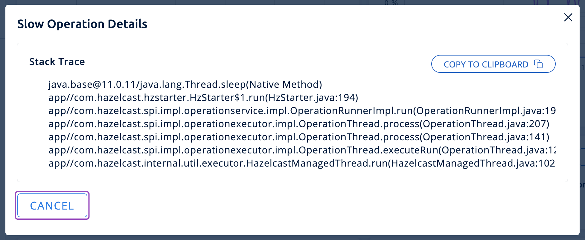 Slow Operations Details