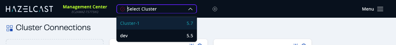 Management Center Top Bar
