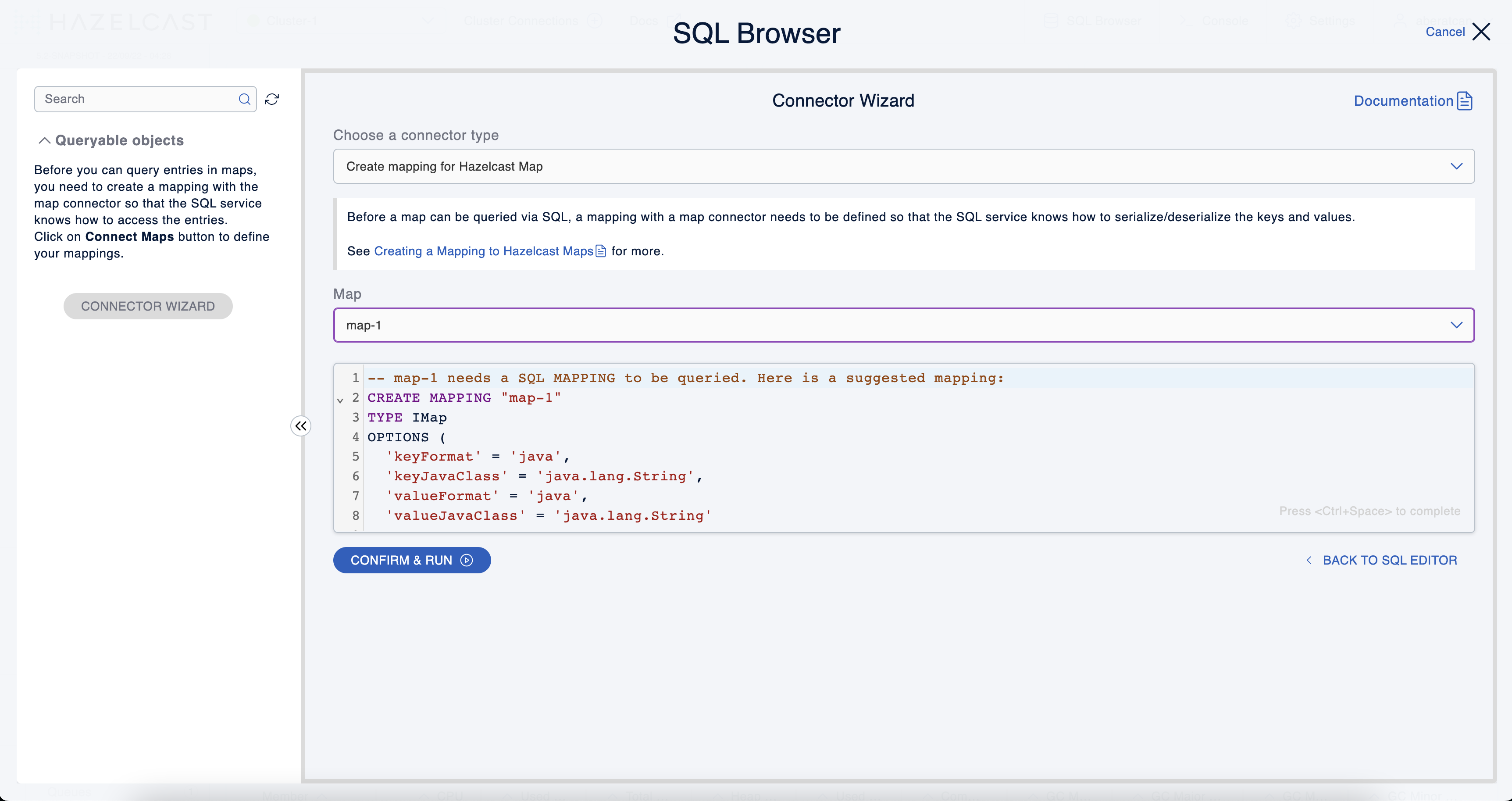 SQL Browser Connect Maps