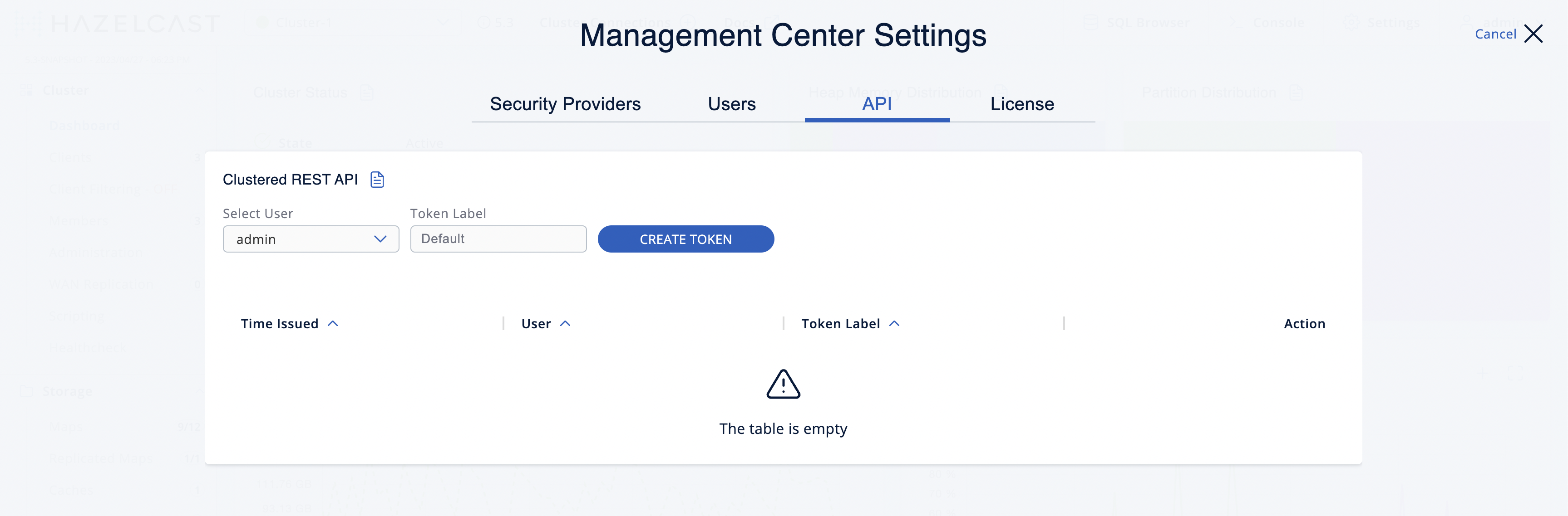 Auth Token Management Page