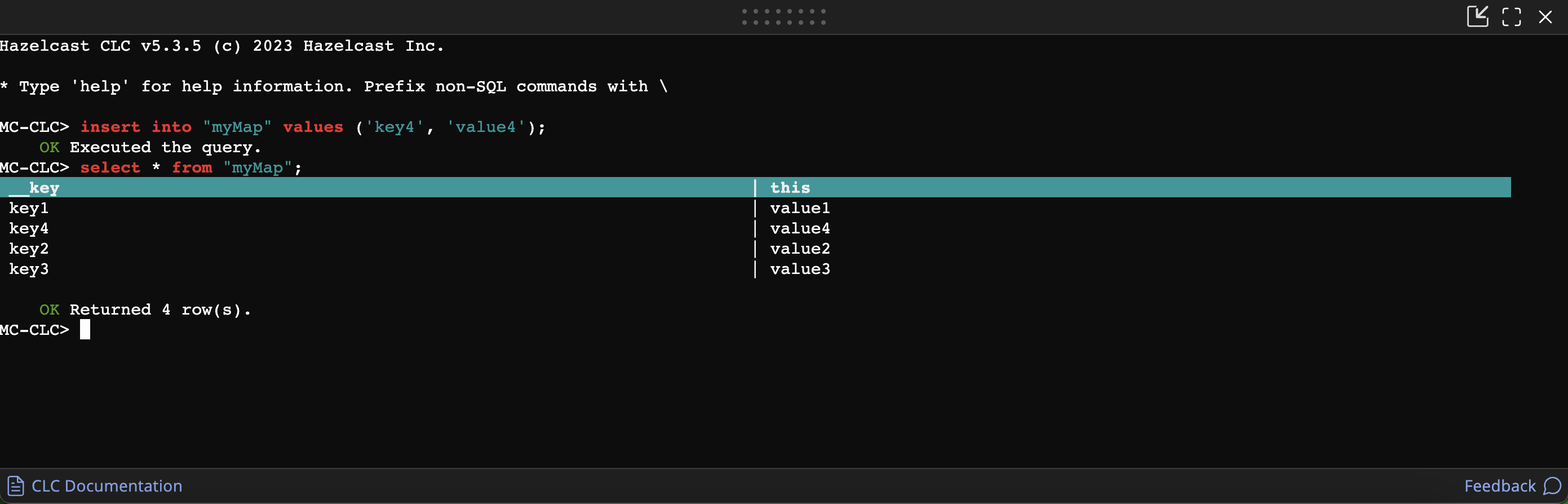 Console SQL