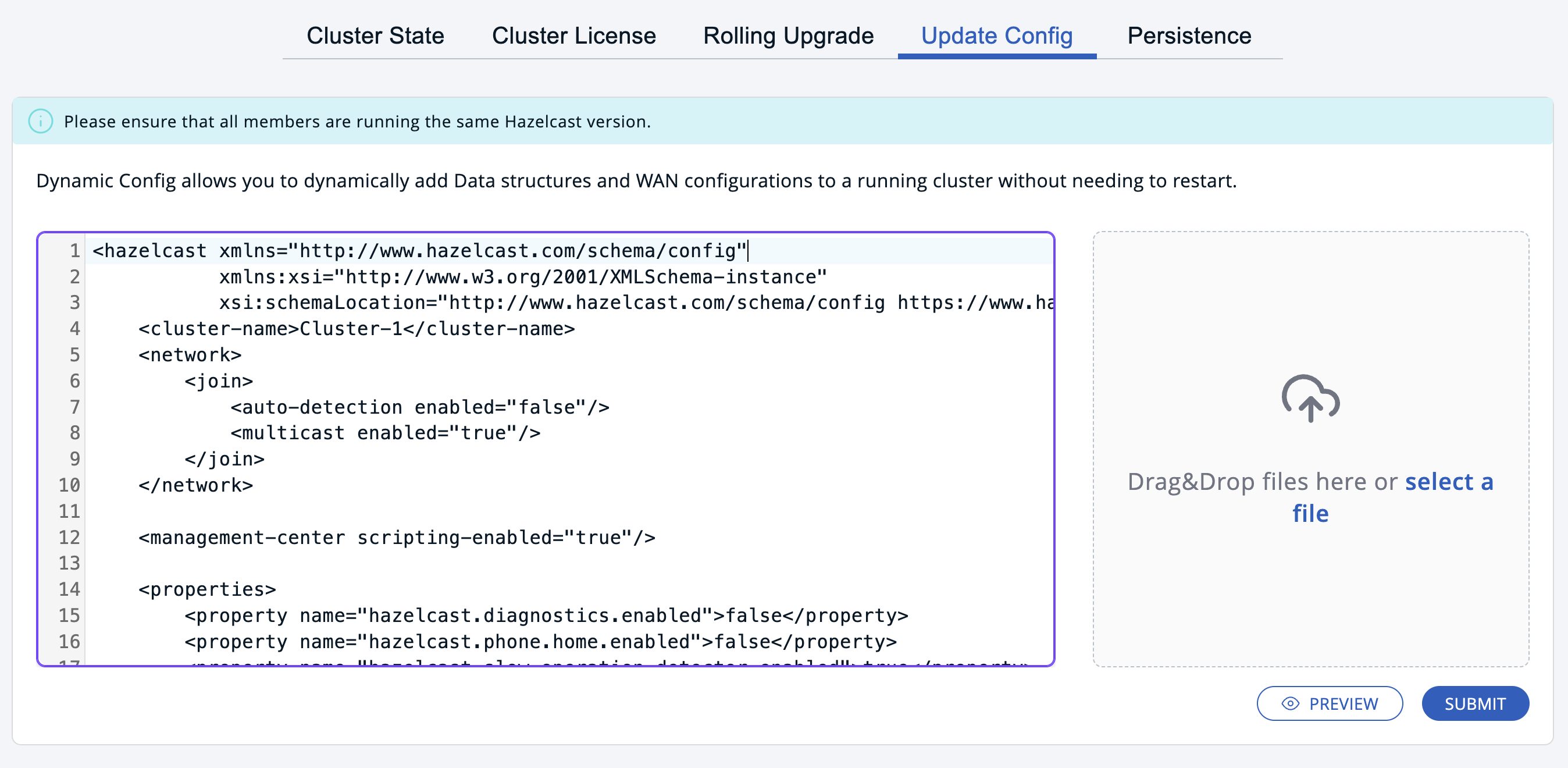 Update Config With Data