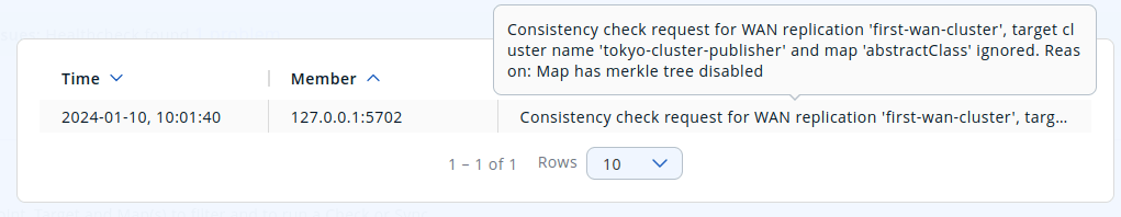 WAN Consistency Check Ignored