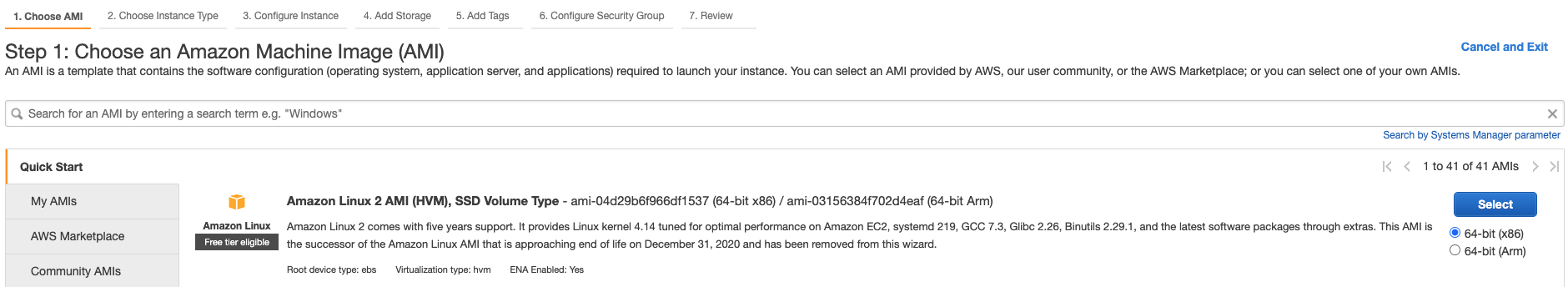 ss5.1 create instance